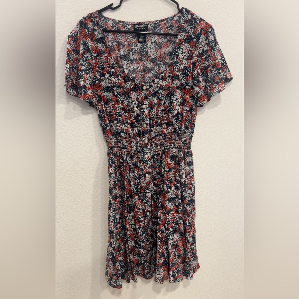 Wrangler Red and White Floral Dress